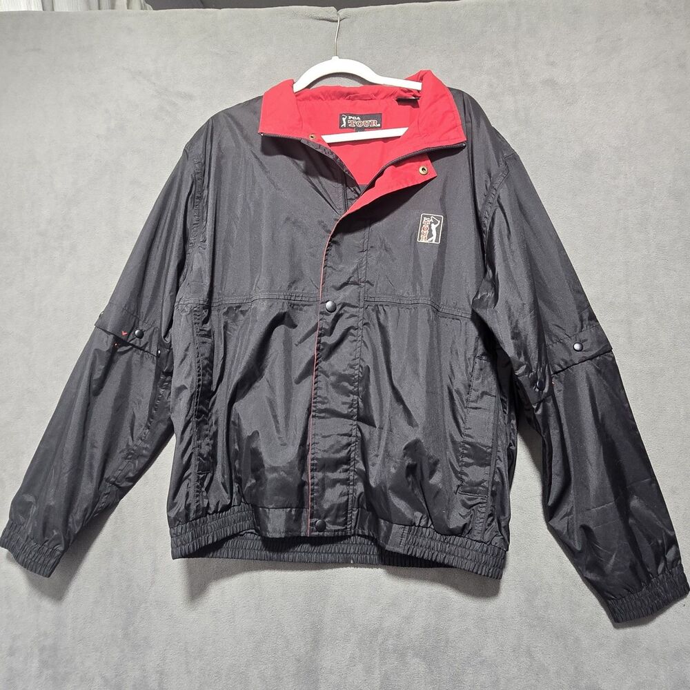 Vintage PGA Tour Partners Club Convertible Windbreaker Jacket Men Size M